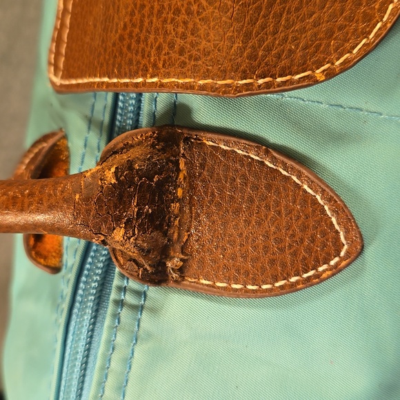 Longchamp Nylon Bag In Aqua Green - Picture 8 of 12